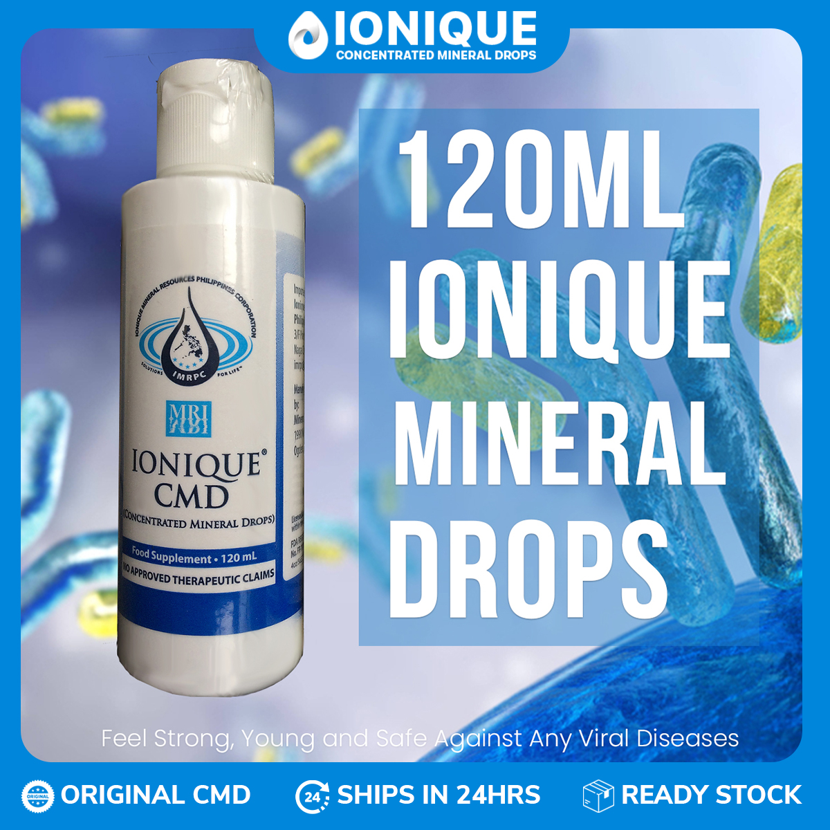 Ionique CMD - Concentrated Mineral Drops 120ml